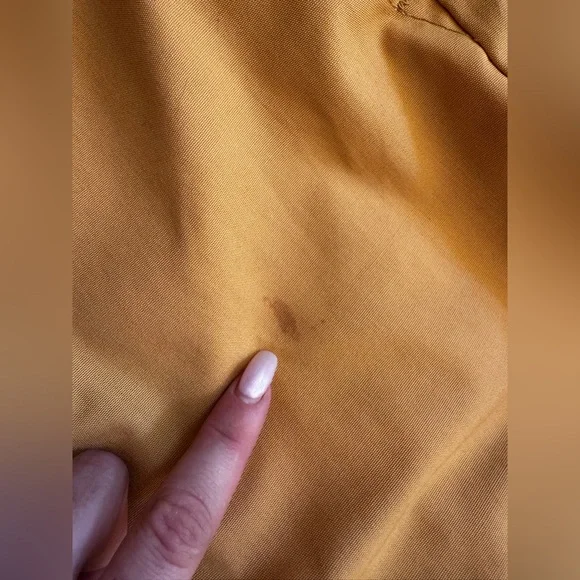 70s Vintage Yellow Cotton Blend Boiler Suit w Chainstitch Detailing Sz M-L - Picture 7 of 15